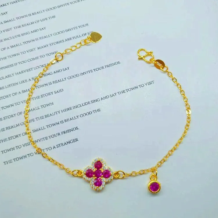 

Gold Plated Diamond Bracelet Exquisite Craftsmanship Gold Diamond Bracelet
