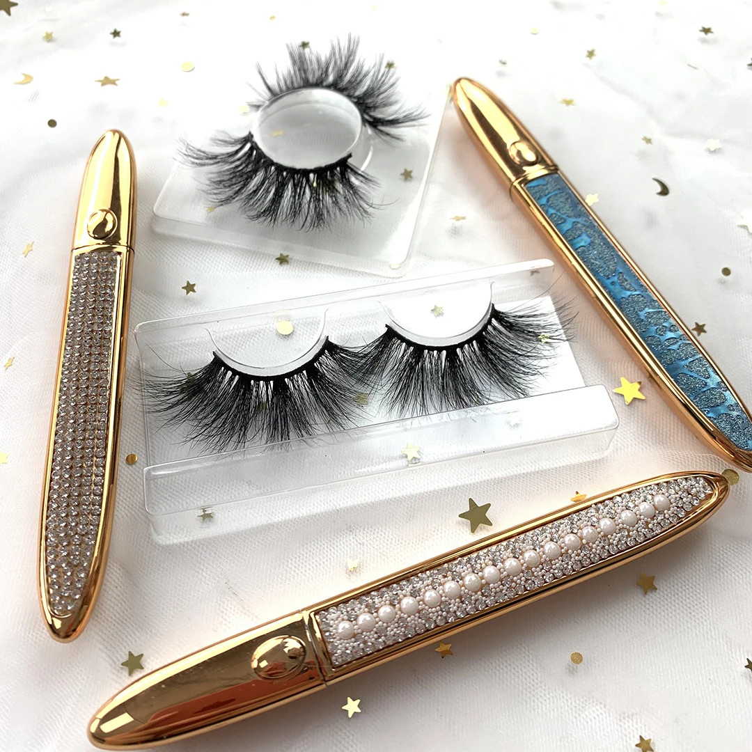 

Popular hot selling styles with free box 6d mink eyelashes, Black