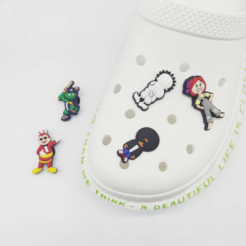 

2022 wholesale new design custom DIY shoe lace croc charms clog pvc soft Shoe decoration As a gift for the child