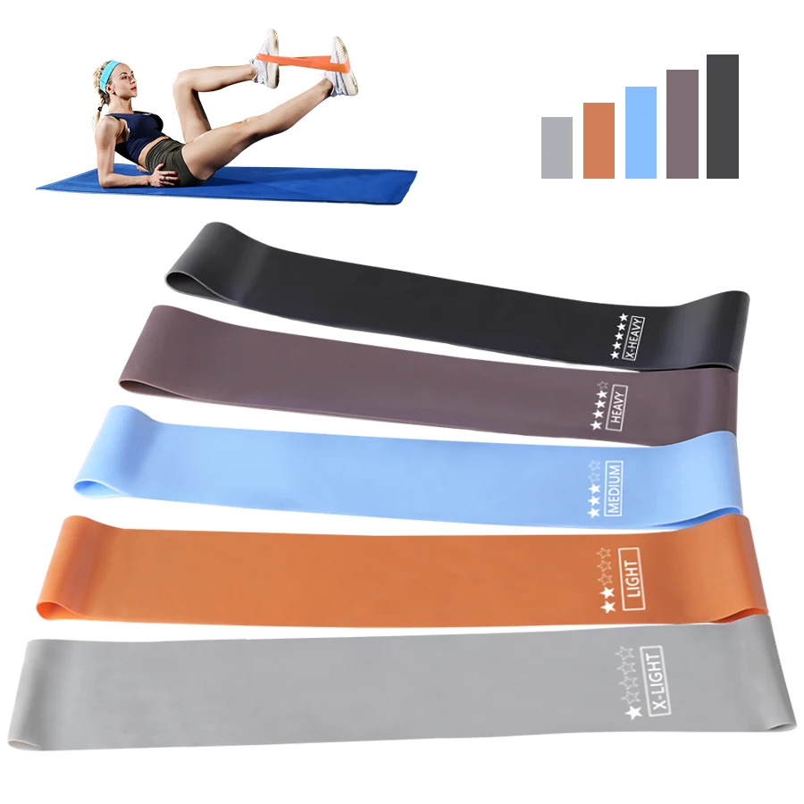 

Yoga Stretch Elastic Fitness Bands Workout Booty Bicep Resistance Bands Training Rubber Exercise Gym Sports Fitness Equipment, Customized color