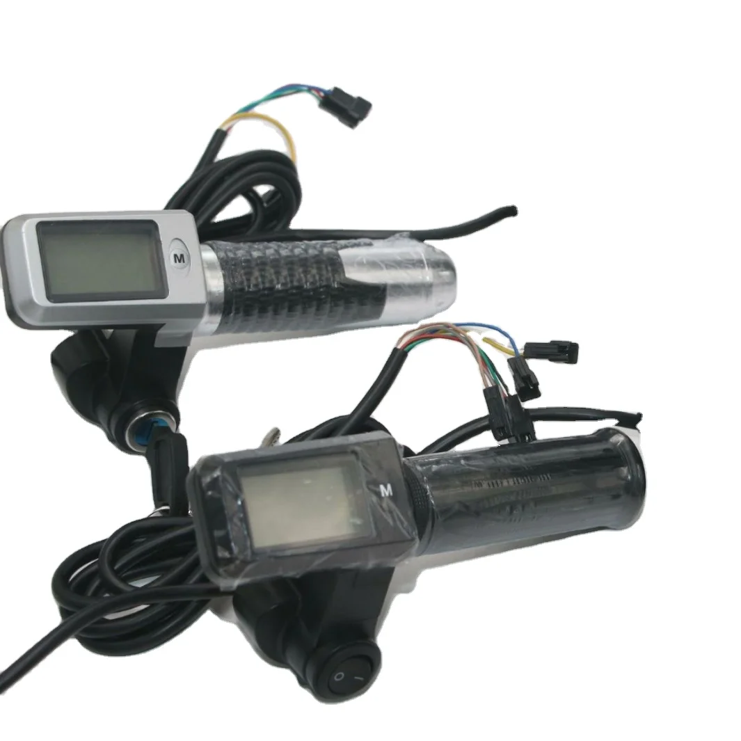 Electric Bicycle Handle Electric Bicycle Handle Throttle Electric Bicycle Handle 36V/ 48V / 60V with LCD Display Screen
