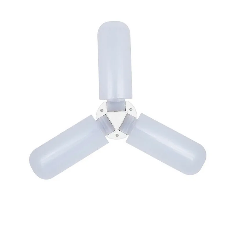 

E27 45W LED Folding Fan Blade Light Adjustable Angle Lamp Bulb