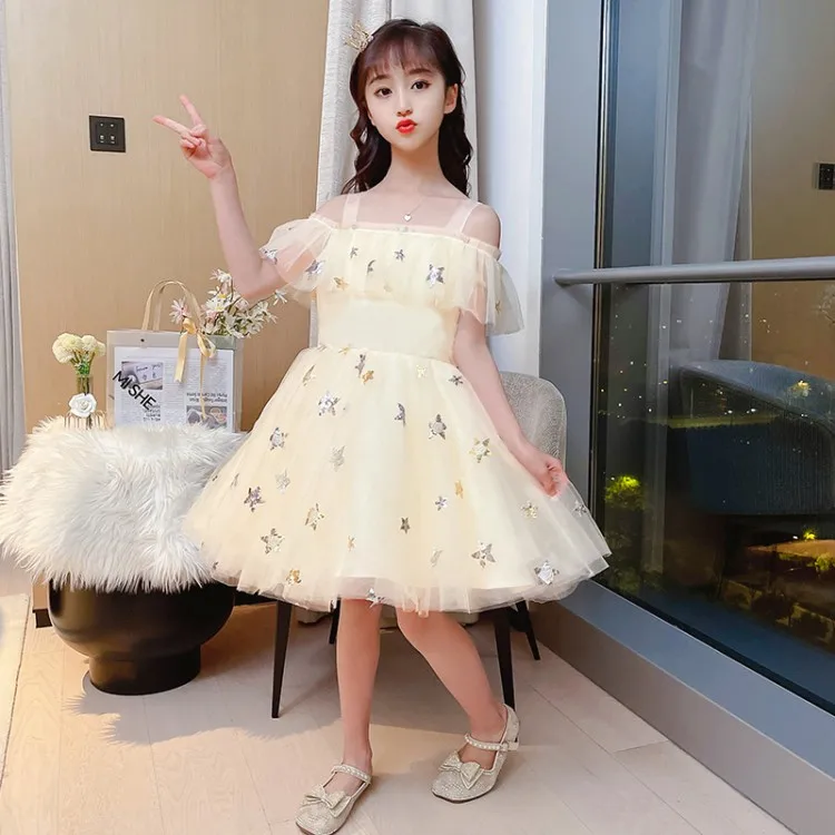 

Unlimited season girl dress sweet Aisha princess dress girl sequined tutu skirt catwalk dress