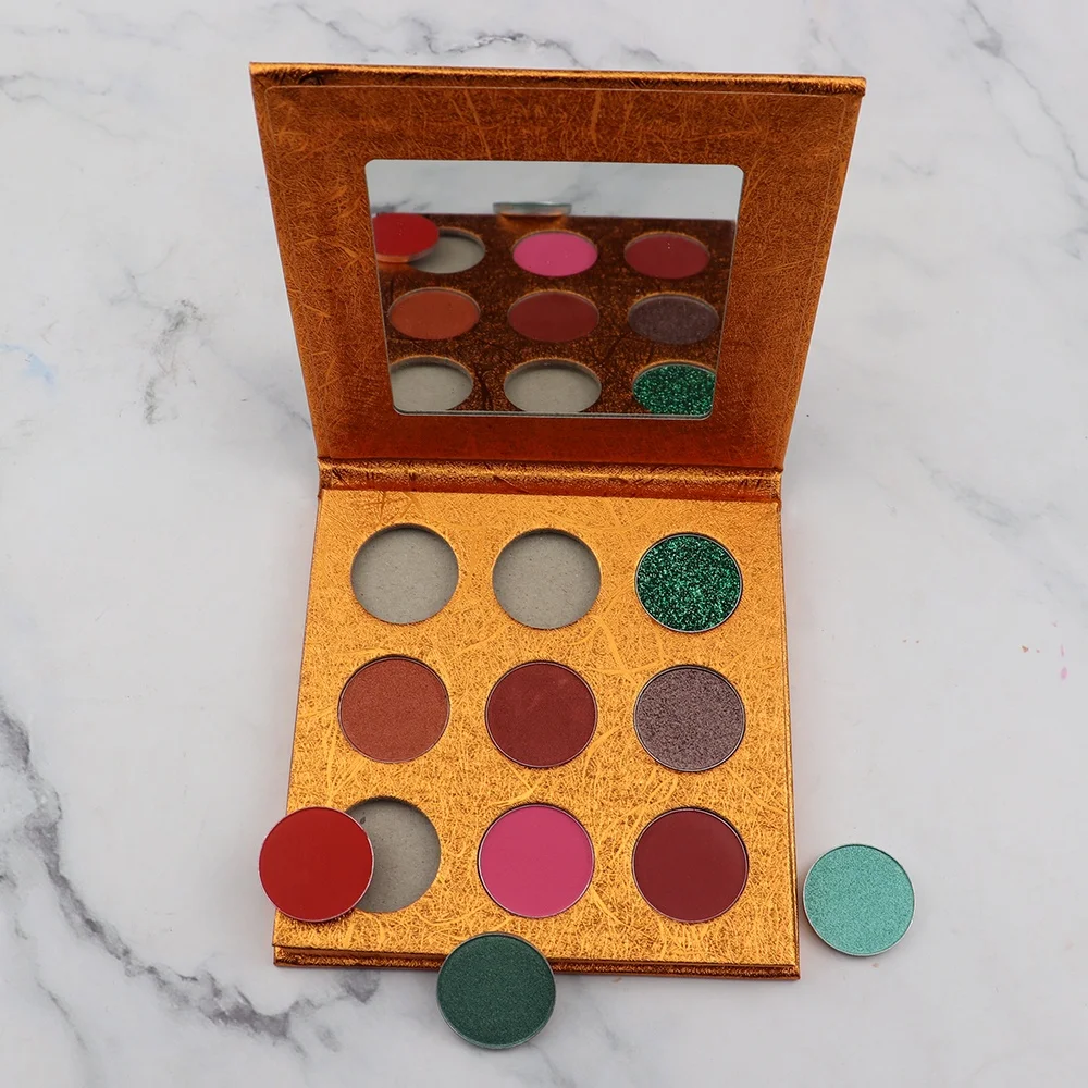 

Original factory vegan eyeshadow palette custom eye shadow Private Label Eyeshadow Palette, 9 colors