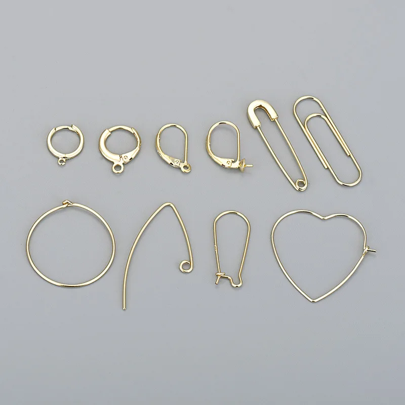 Wholesale Minimalism 18k Plated Paper Clip Earrings  Accessories 100% 925 Silver Ear Hooks