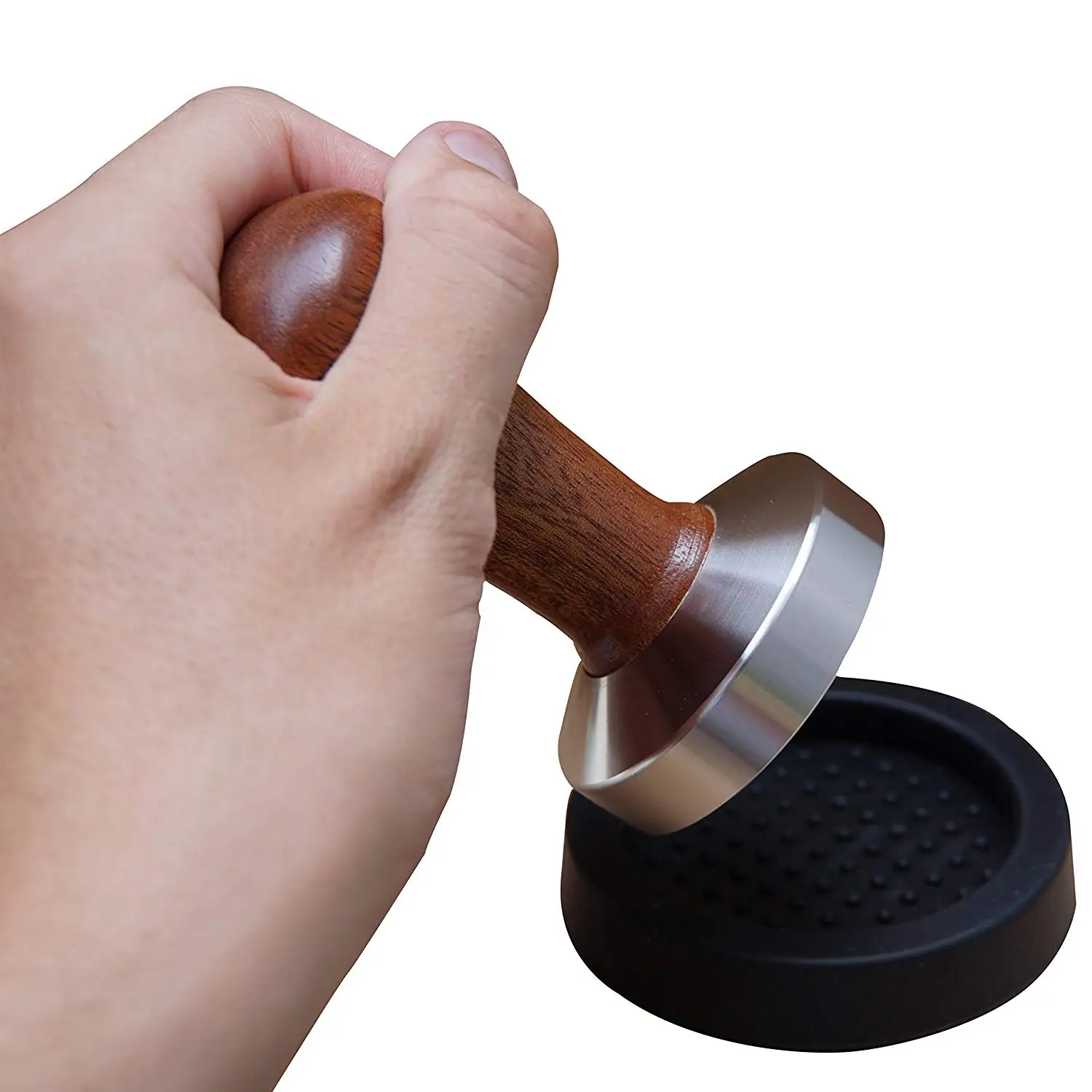 

Cheap silicon coffee tamper pad with round mat