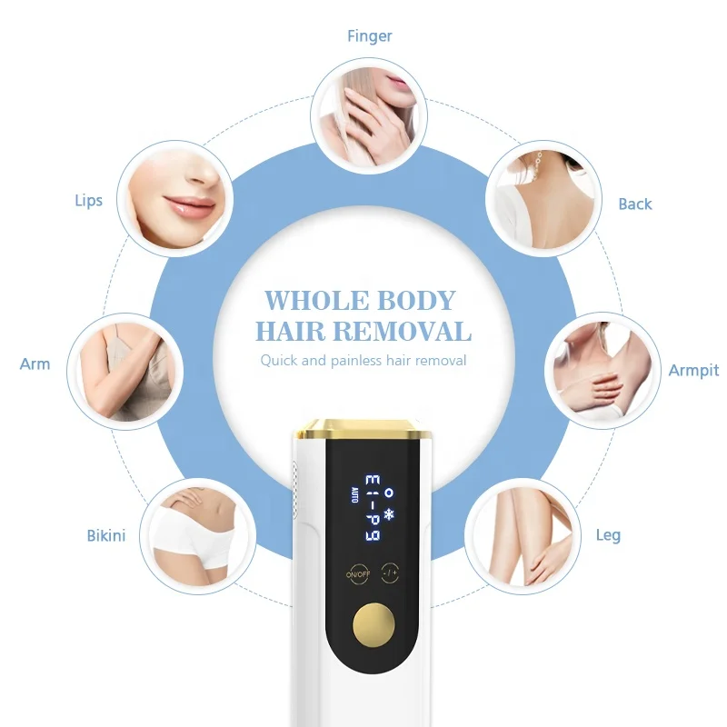 

Wholesale Home Sapphire Painless Laser Beauty Machine Facial Armpit Body Hair Remover IPL Cool