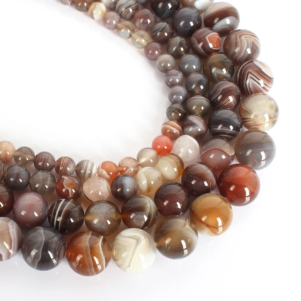 

Wholesale Smooth 6/8/10/12MM Round Persian Agate Onyx Loose Stone Beads for Jewelry Making