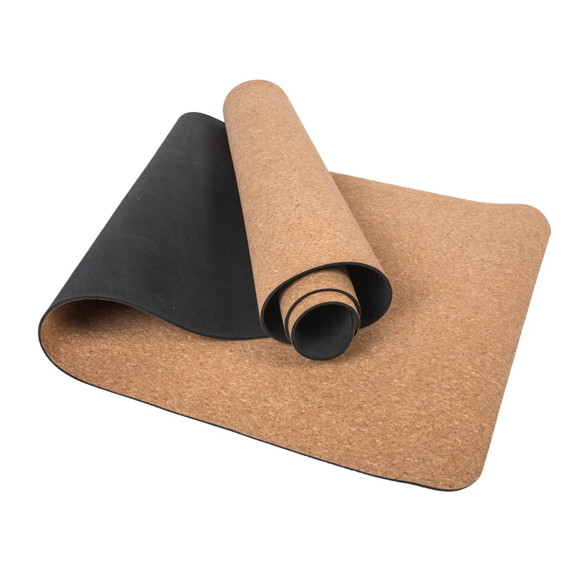 

Top Quality Wide Natural Plant Rubber 6mm Cork Yoga Mat