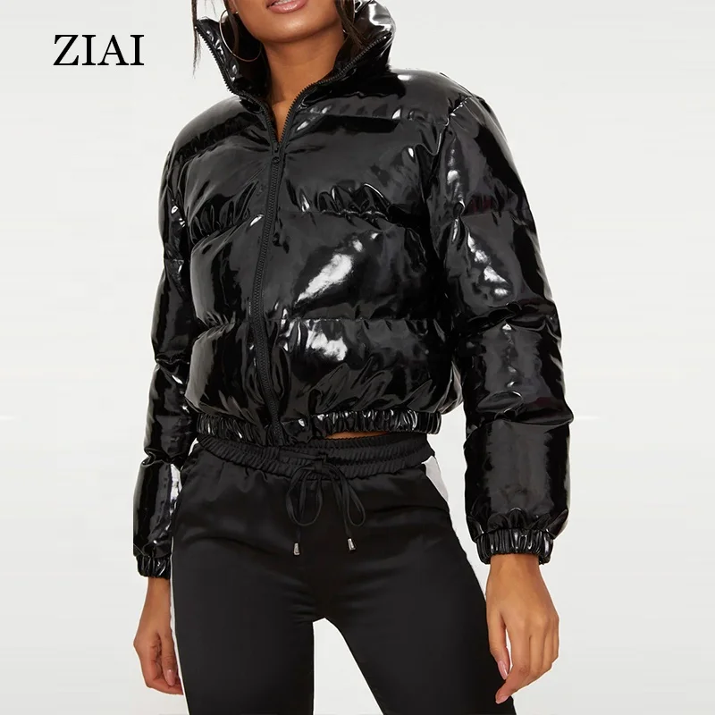

ziai 2020 winter coat and jacket woman colorful Fabric bubble coat wholesaler pink crop jacket, Black,red,grey,green,pink,light pink