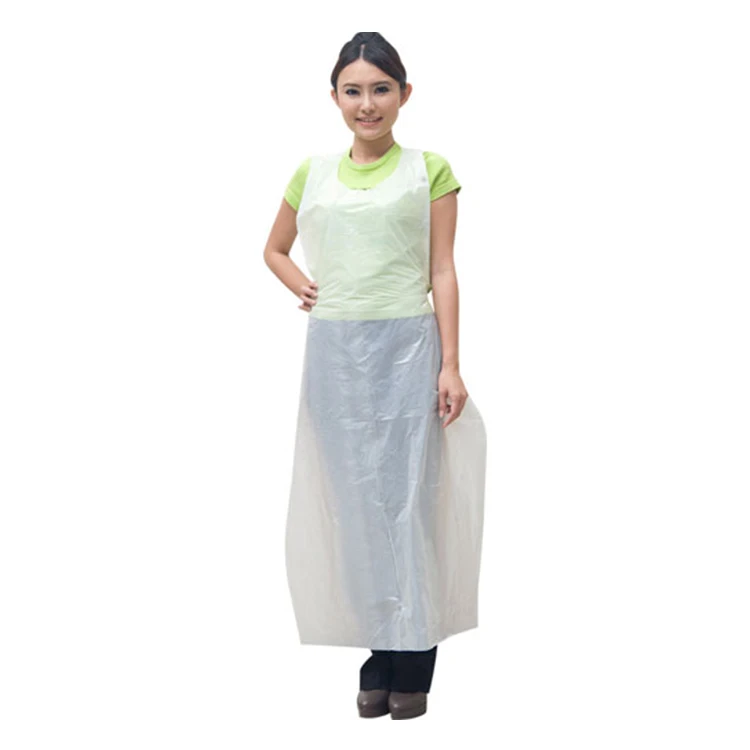 

Clearance Sale Low Price Waterproof Oil Proof Restaurant Household Disposal Kitchen Aprons, White