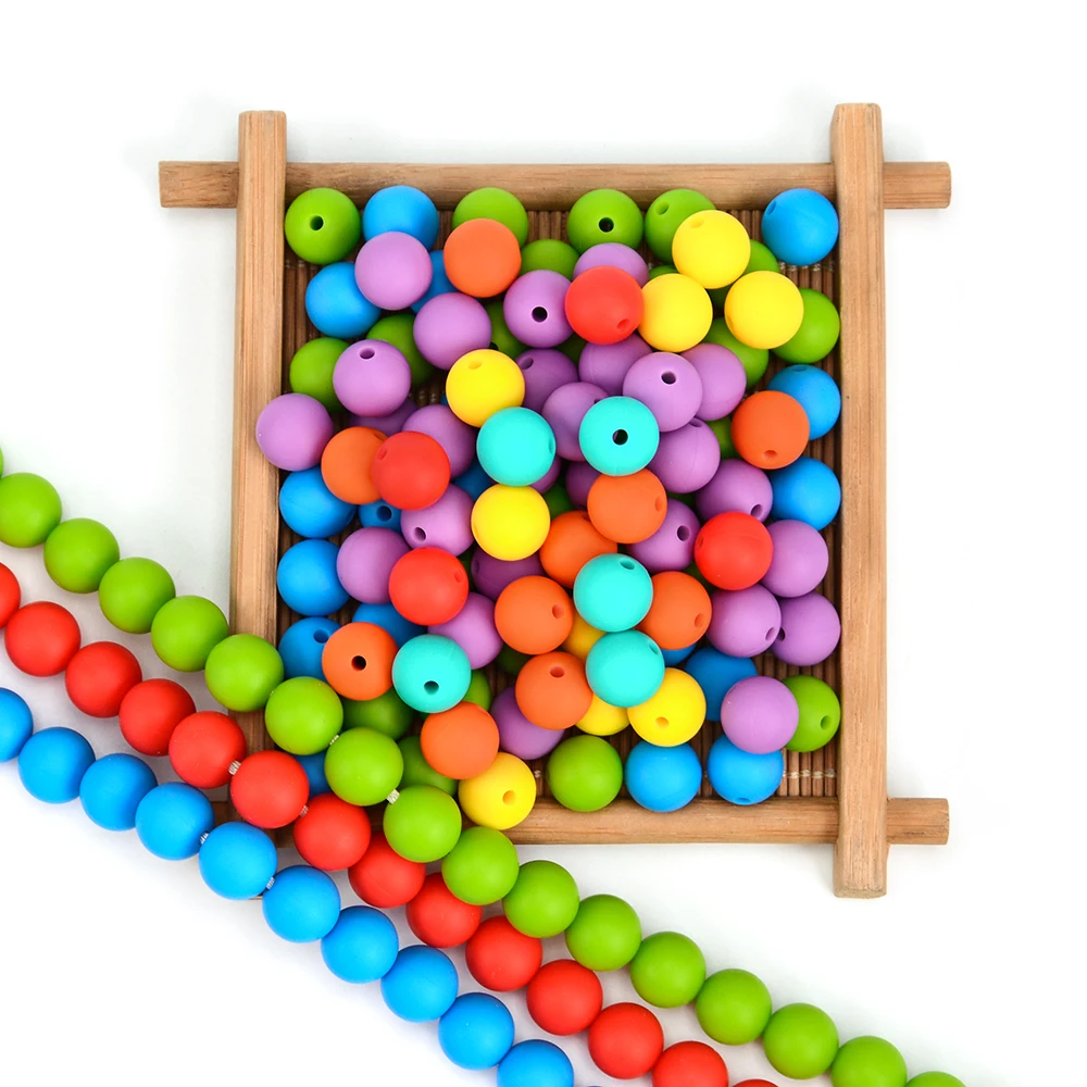 

Bulk Wholesale Large Silicone Round 19mm Beads
