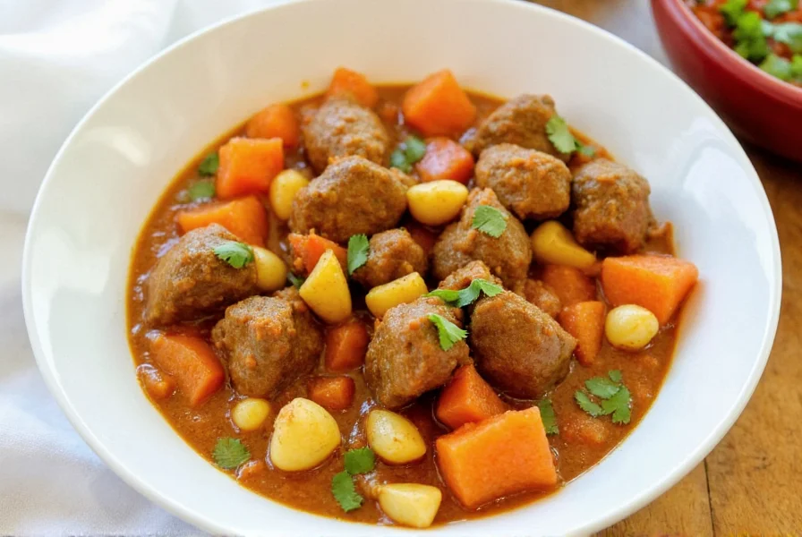 Family enjoying lamb tikka curry at a dining table