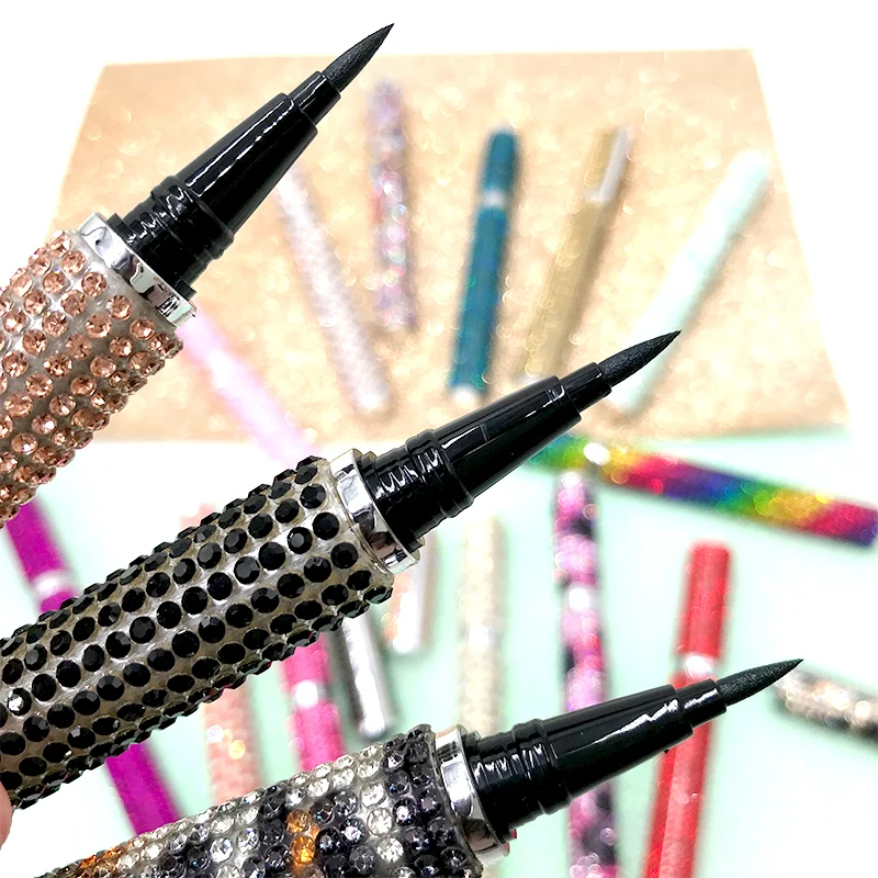 

Best Selling Diamond Waterproof Eyeliner Gel Pen Factory Outlet Black Liquid Sticky Eyeliner For Strip Eyelashes