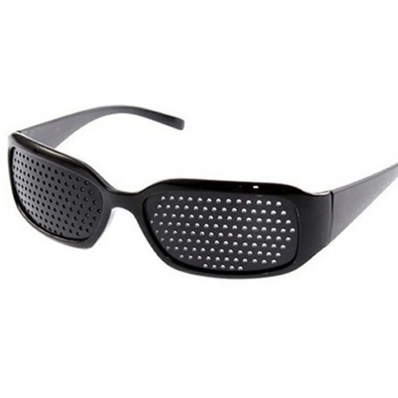 Retro Sport Pinhole Sunglasses for Women Men Small Holes Eyeglasses Vision Care Glasses