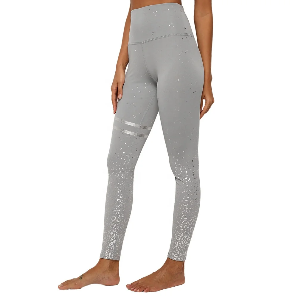 

Custom Shining Golden Print Yoga leggings Gym Workout pant Running Workout tights, Various colors