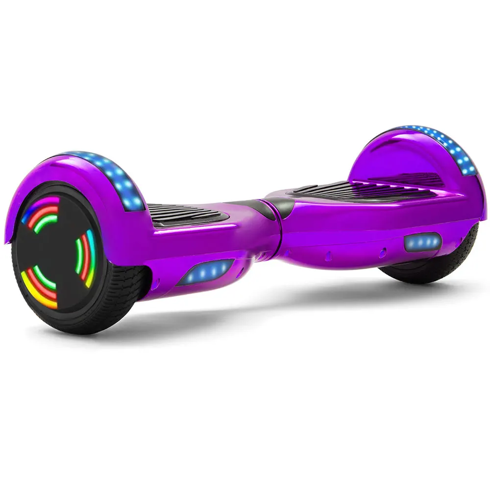 

Wholesale hoverboard 6.5 inch LED self-balancing electric scooters, White/blue/gold/pink/green/purple