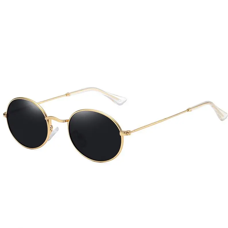 

Aoron Vintage Classic Steampunk Circular Round Shape Gold Polarized Sunglasses