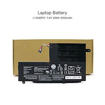 

szhyon 7.4V 30Wh 4050mAh L14L2P21 L14M2P21 Laptop Battery compatible with Lenovo Yoga 500-14 Yoga 500-14ISK Edge 2-1580 Flex 3-1