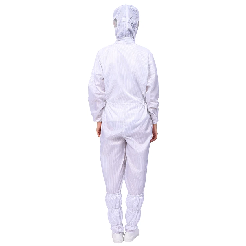 Polyester Material ESD Cleanroom Suit For Cleanroom - KingCare | KingCare.net