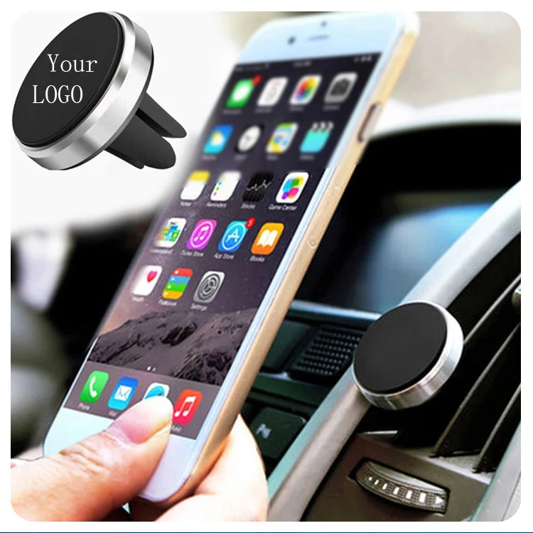 

SWOSMO Magnet 360 rotation rotatable magnetic Clip Holders Car phone Holder Air vent Mount, Silver/black/gold/rose gold