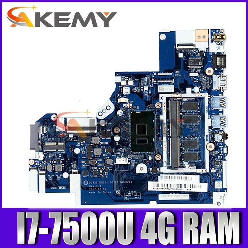 

FOR Applicable to 320-14IKB Laptop Motherboard I7-7500U DDR(4G) Number NM-B241 FRU 5B20N82223 5B20N82308