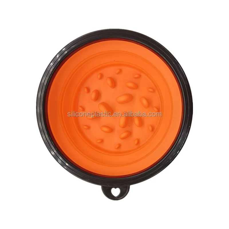 

China Custom 2021 design manufacturer silicone pet feeder bowl, Customized color