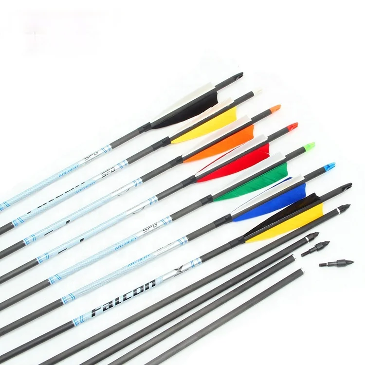 

Inserts Nocks Archery Practice Durable Longbow Hunting Recurve Bow Turkey Arrow Feather Pure Carbon Fiber Arrows