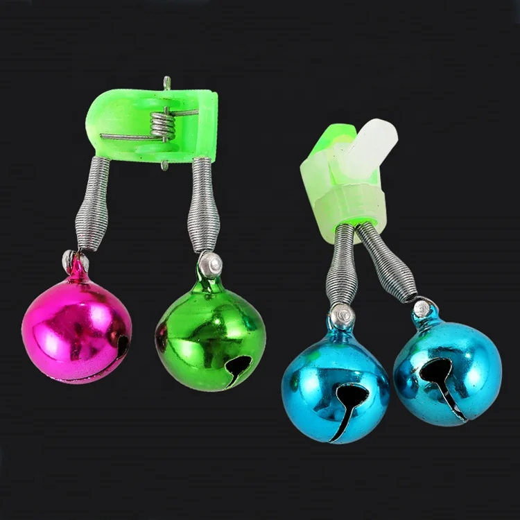 

Amazon hot sell Fishing Bite Alarms LED Fishing Rod Bells Clamp Tip Clip Bells Ring, As picture