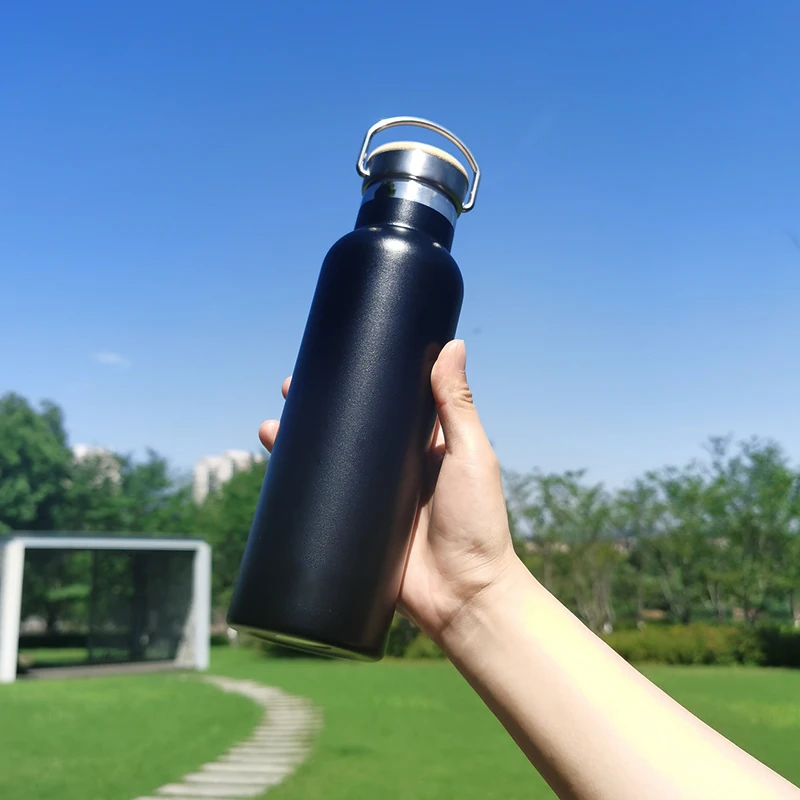 

Manufacturer Customized Logo Food Grade Double Wall Coffee Mug Leakproof Stainless Steel Insulated Water bottle Vacuum Flask