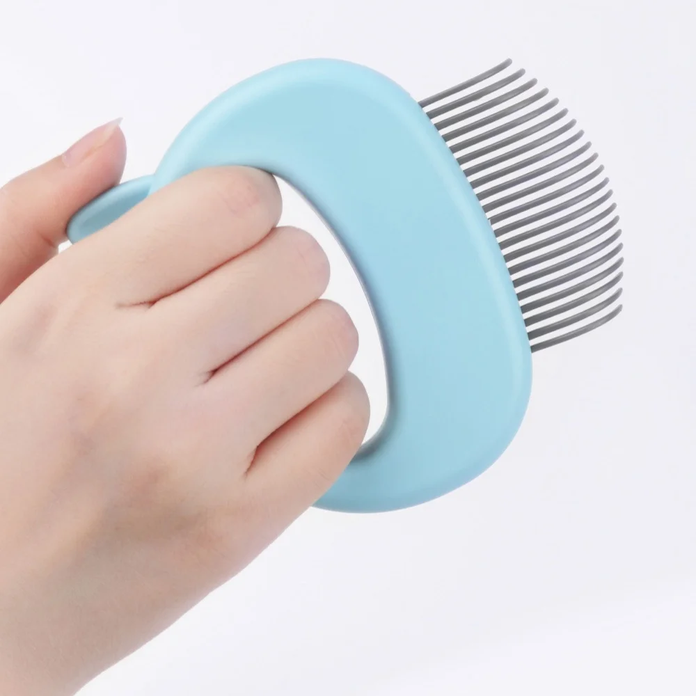 

Wholesale Custom ABS Comfortable Soft Pet Massage Brush Cat Comb, Pink,blue,green