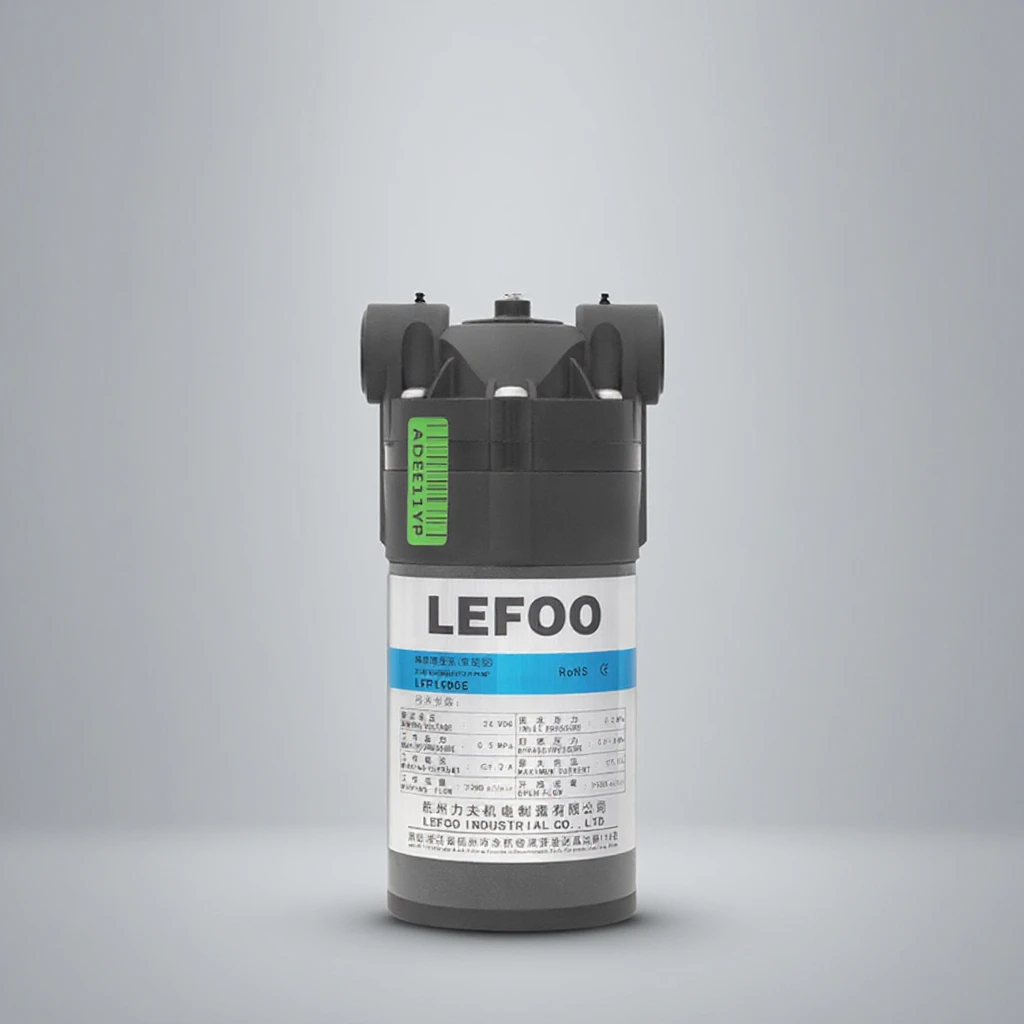 LEFOO Household 24v 10bar Small Water Booster Ro Pump 100PSI Diaphragm Booster Pump for Commercial Reverse Osmosis System