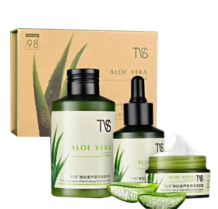 

Beauty Whitening Anti Aging Facial Skincare Private Label KOREAN COSMETICS Korea Quantity OEM Aloe vera skincare set