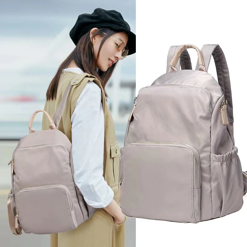 

2020 New arrival Waterproof nylon women bag anti-theft backpack for teen girls, Black,wine,brown,purple