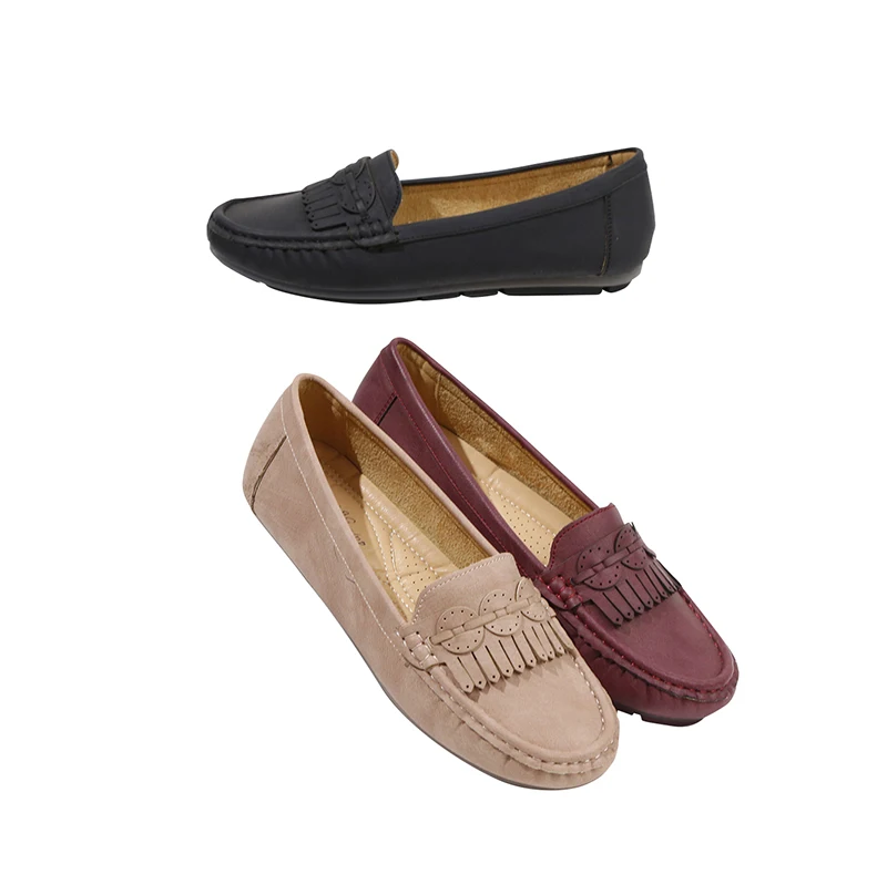 

Hot Sell Slip On Comfort Loafers Woman Shoes Fashion Pattern Decoration Pu Leather Moccasins For Women Shoe, Picture color