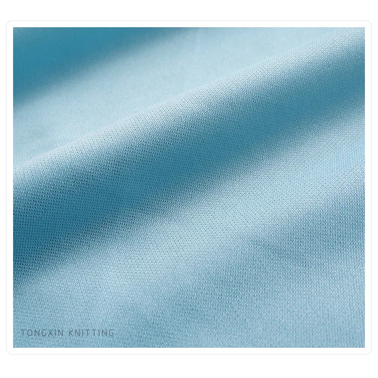 
160gsm DTY75D36F 100% polyester knitted mesh fabric for tshirt 