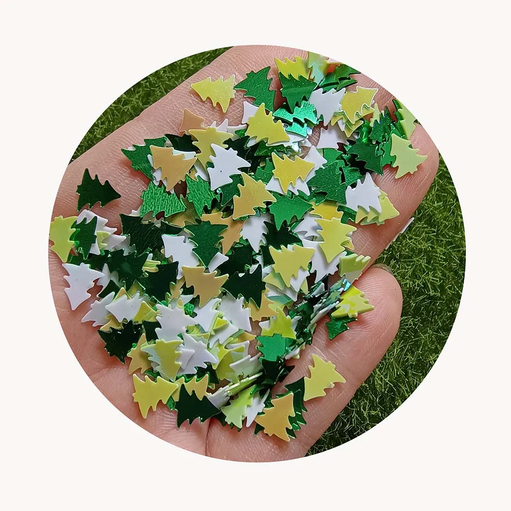 500g Christmas Tree Glitter Sequins Slime Confetti for Nail Arts Home Party Decor Festive Card Fillings
