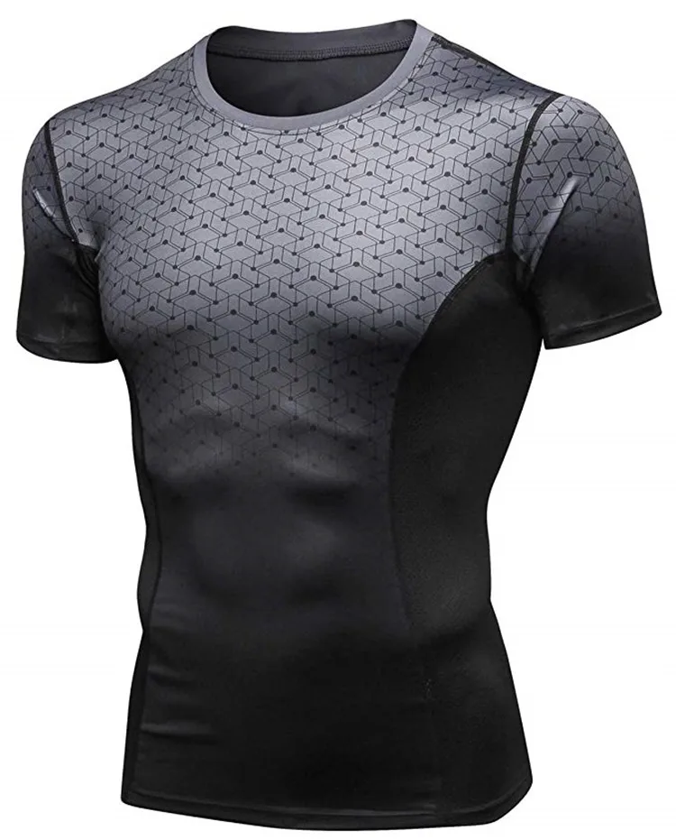 

Custom casual fitness gym wear designer polyester spandex hip hop private lablel print men running t shirt, Customized colors