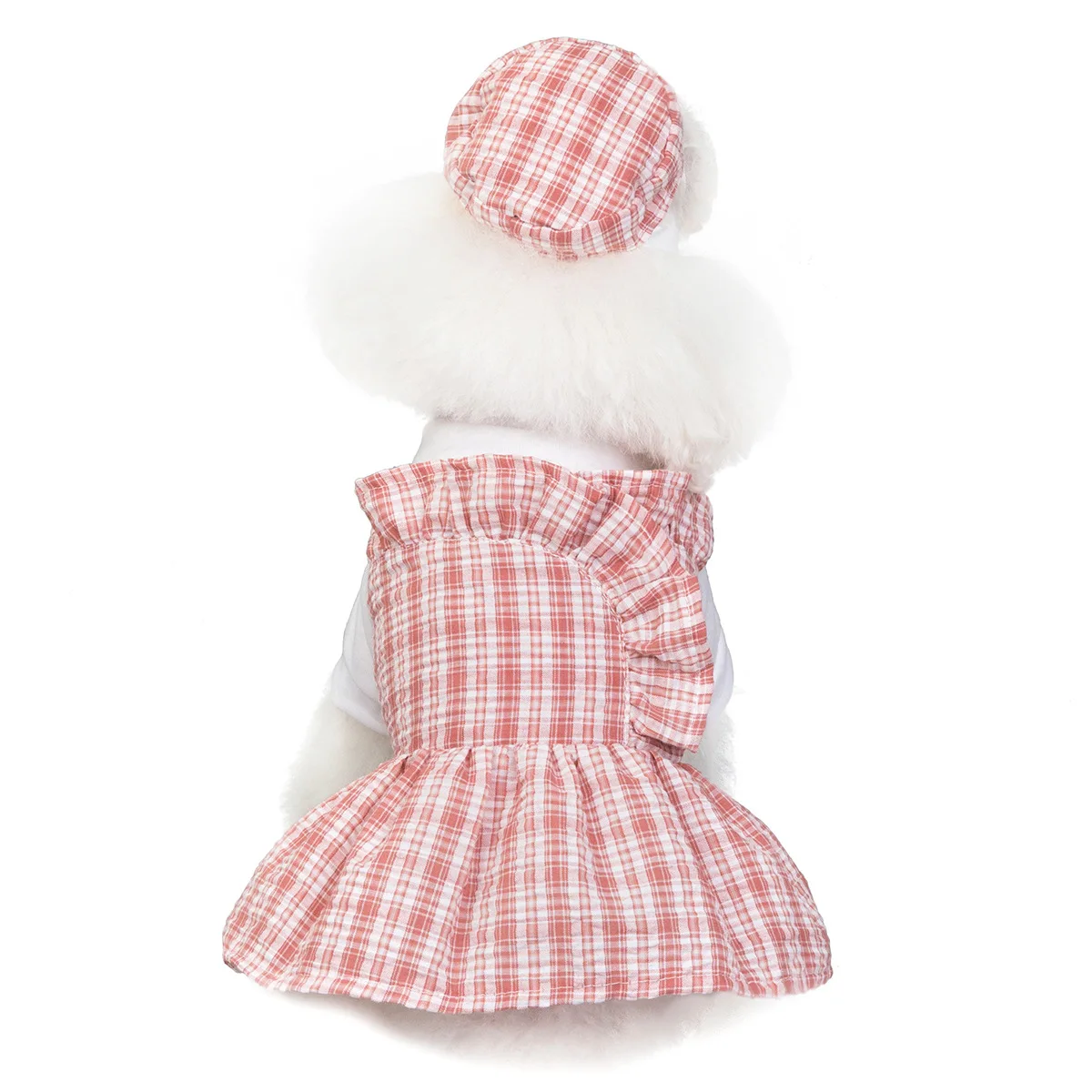 

Pets Dog Dress Clothes Cute Princess Party Dress Set With Hat For Chihuahua Teddy, 3 colors