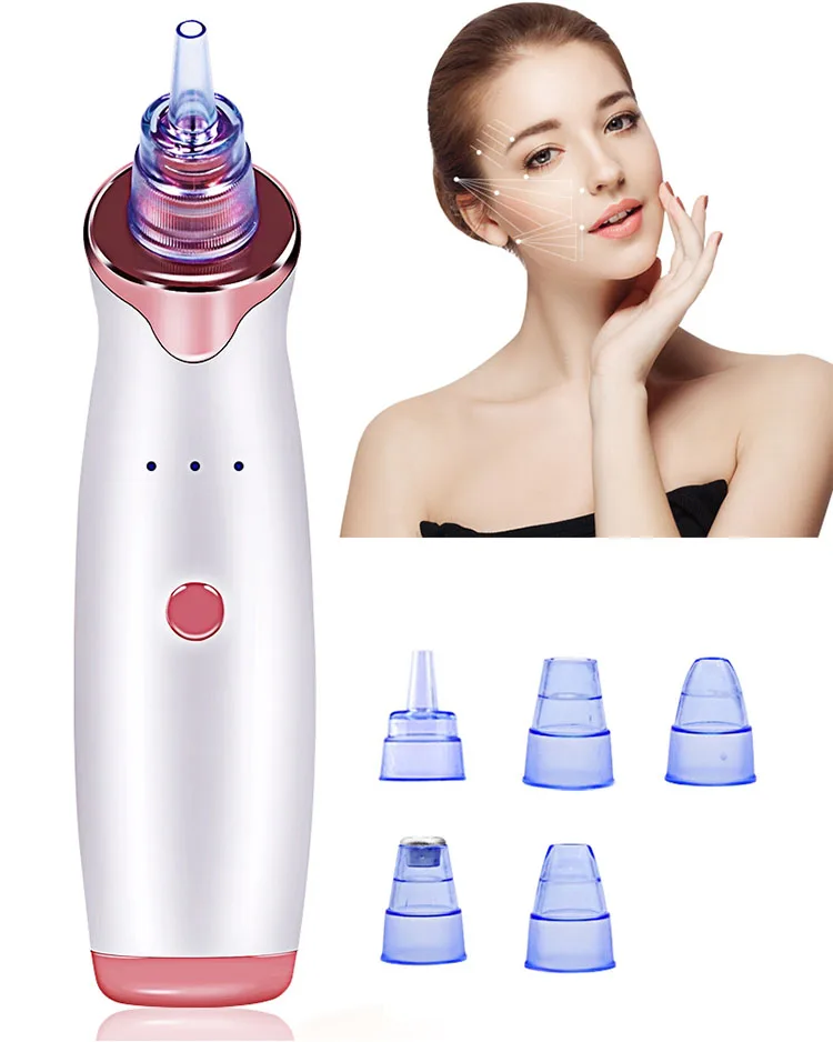 

usb charging electric mini facial pore cleaner Whitehead remove blackhead machine, White