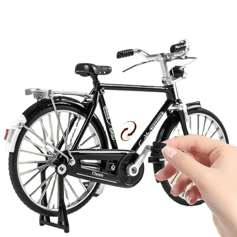 

Mini Alloy Diecast Children's Simulation Classic Nostalgic Bike Ornaments Toy