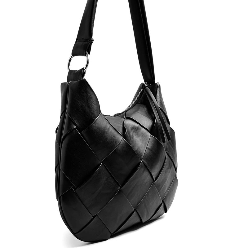 Large Women Bag Genuine Leather Handbags Big New Shoulder Bag for Women 2020 Luxury Ladies Handbag Black sac a main femme