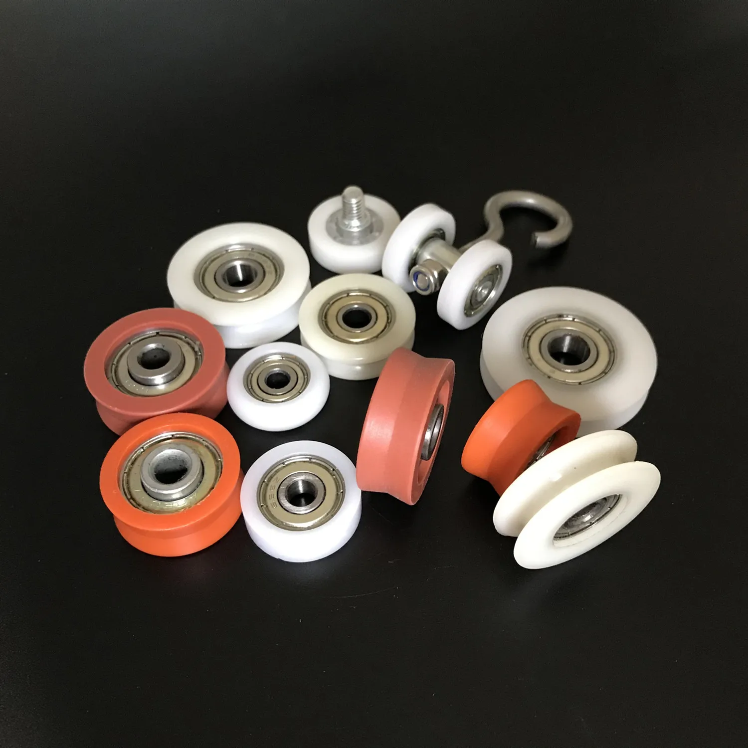 Hot Sale Plastic Pulley Rubber Coated Roller Wheel Bearings 608zz Buy Plastic Pulley,Rubber