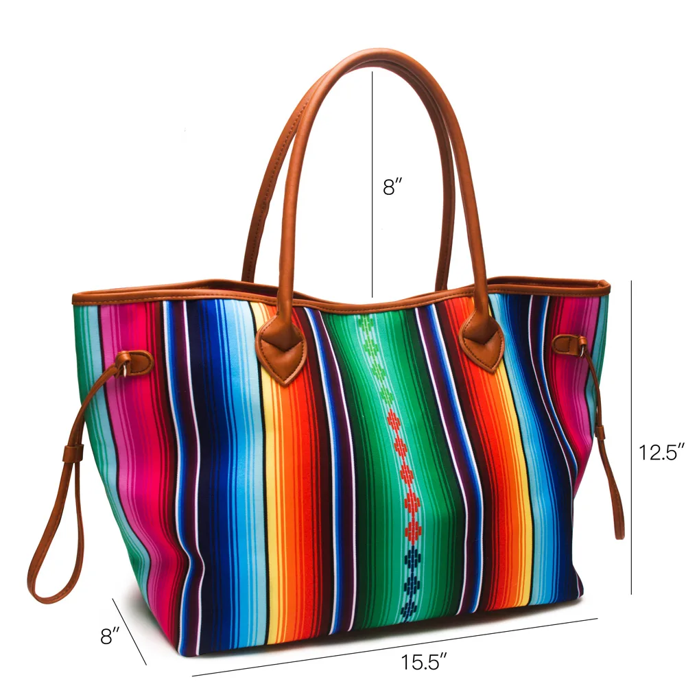 

RTS 100 Pcs Fedex Shipping Women Serape Weekender Bag HOT Large Canvas Cowboy Leopard Sunflower Turquoise Aztec Travel Tote