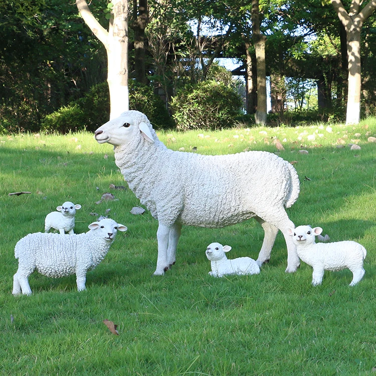 life size resin sheep