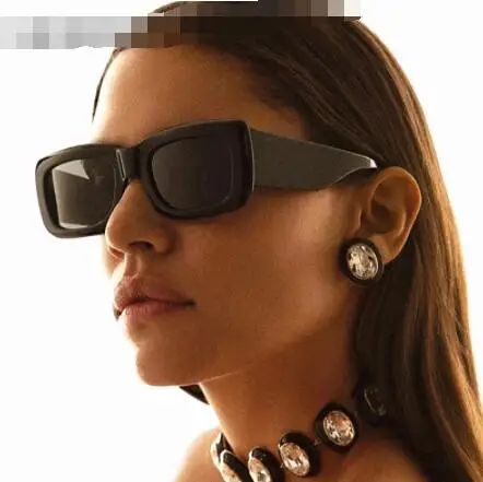 

WIIPU Retro Wide Leg Square Blue Black Sunglasses Women New Luxury Brand Gradient Sun Glasses Men Hip Hop UV400 Eyewear Female