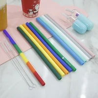 

FDA Approved Reusable Silicone Collapsible Straws Pastel Colour Set with Pouch