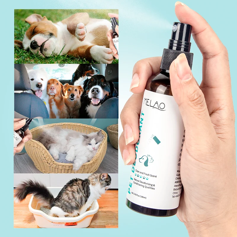

OEM Private Label Natural Eliminator Deodorant Spray Pet Odor Pet Perfume Elegant Fragrance Effective for Cat and Dog