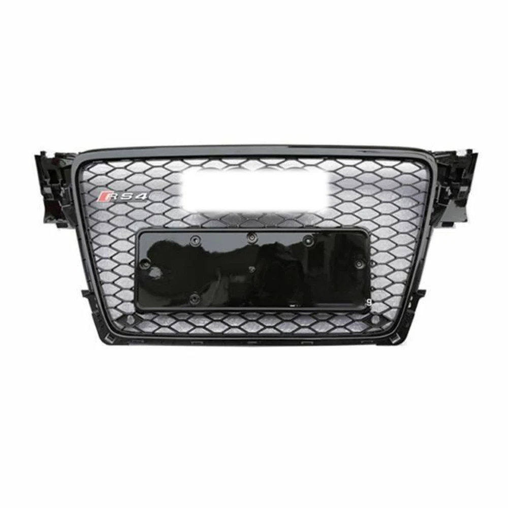 2009-2012 Honeycomb Mesh Grille + Fog light grill for Audi A4  S4 B8 8T RS4 Style