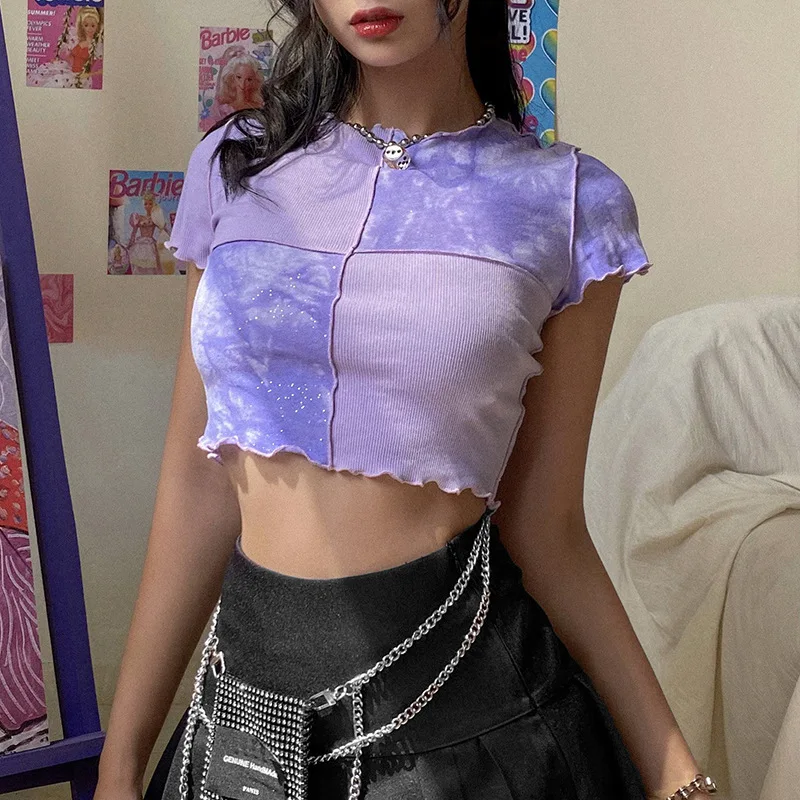 

DLL YBD-T1737743 Breathable Patchwork Ruffles Ladies Outfits 2021 Spring Clothing Women Shirts, As picture or customized make